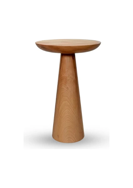 2'li Zigon Mantar Sehpa Mushroom | Masif Ahşap Modern Yan Sehpa Takımı